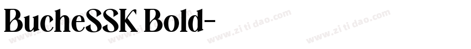 BucheSSK Bold字体转换